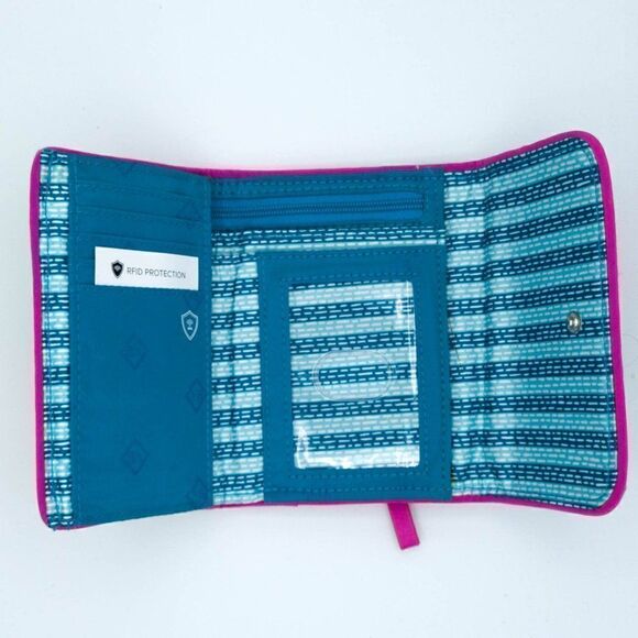 Vera Bradley Superbloom (Spring 2018) RFID Riley Compact Wallet - Picture 3 of 5